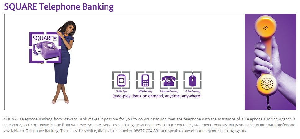 Square Banking, Steward Bank's mobile banking solution. - Techzim