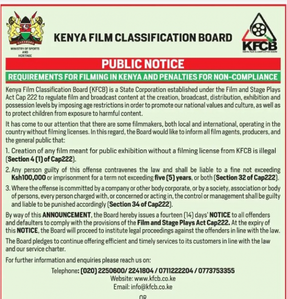 Kenyans Now Need Licenses To Post Videos On Social Media Or Face $1000 ...