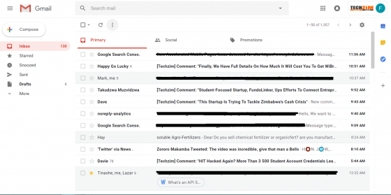 Check Out The New Gmail For Desktop: Some New Features As Well - Techzim