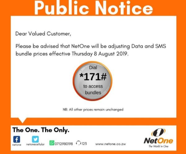 Netone To Increase Data And Sms Prices Tomorrow Techzim